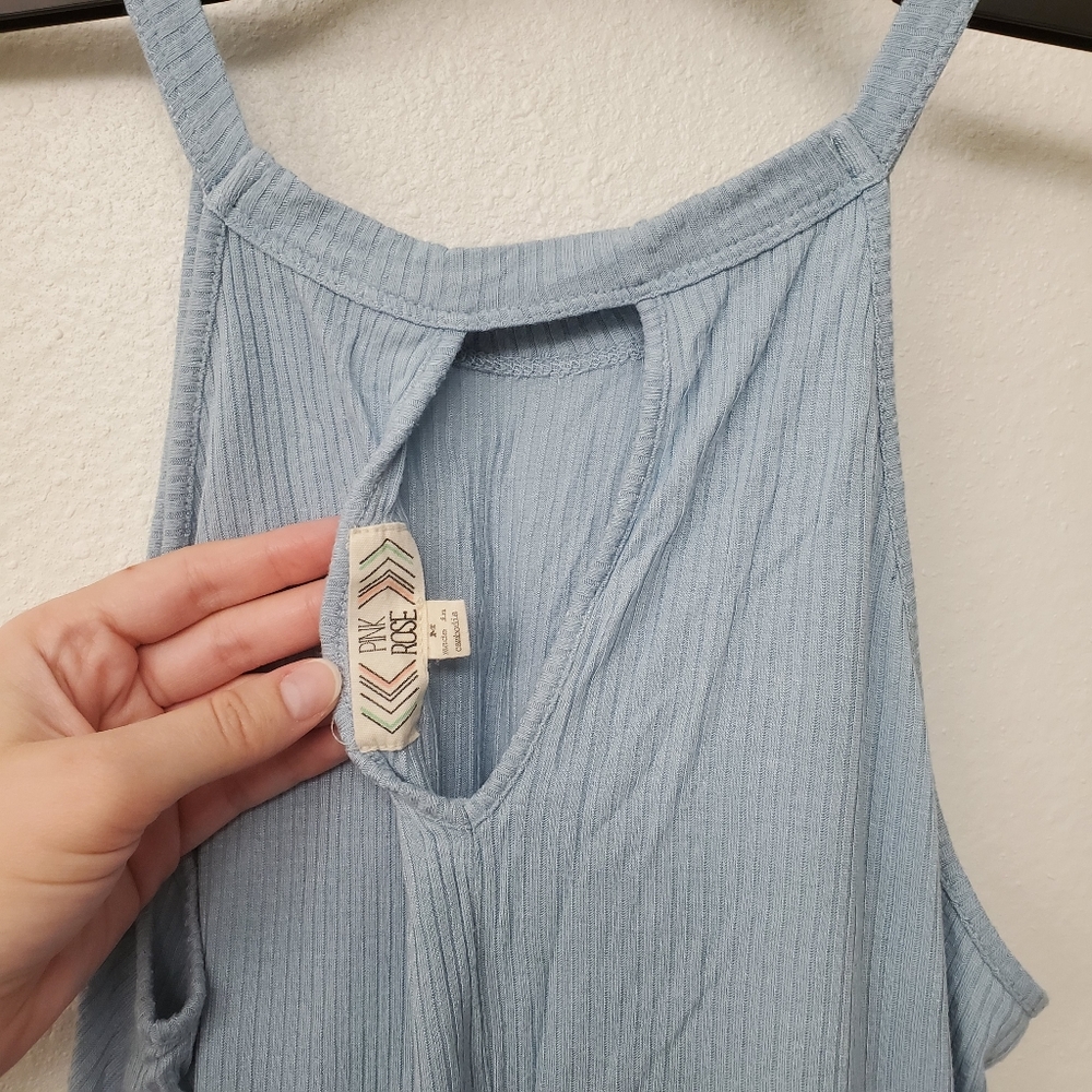 Baby Blue Racerback Tank - Picture 3 of 4
